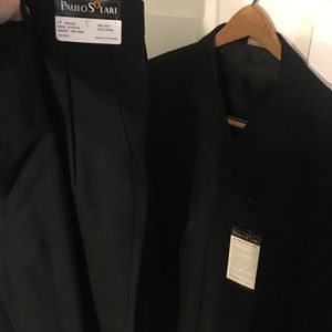 2pc Black suit 50R